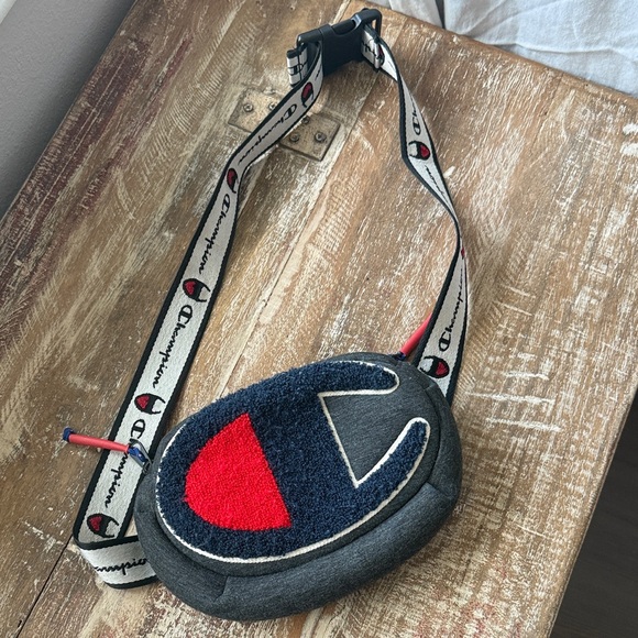 Champion Navy and Red Crossbody Bag - Picture 1 of 4